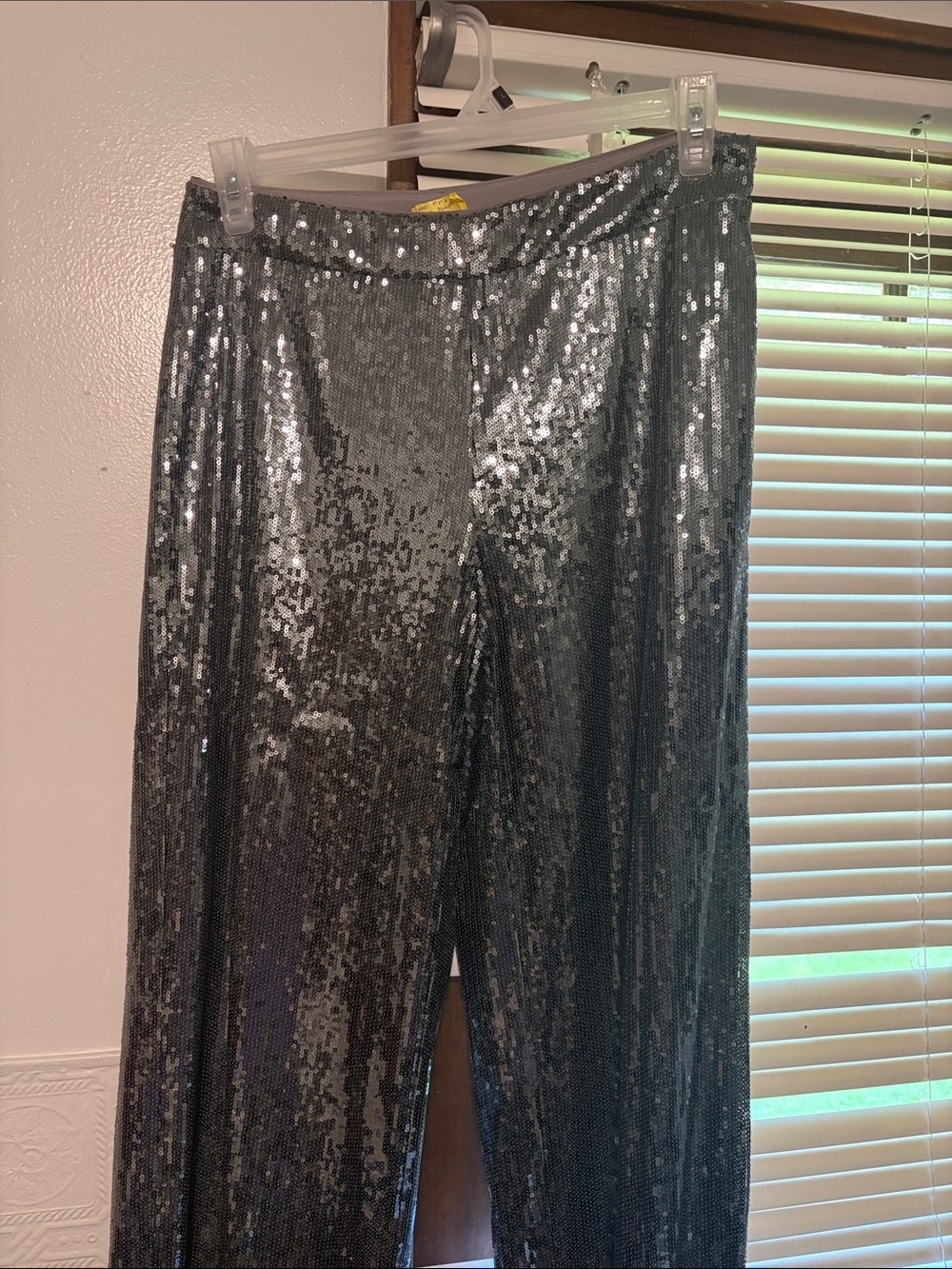 a new day Silver Sequin Wide-Leg Pants